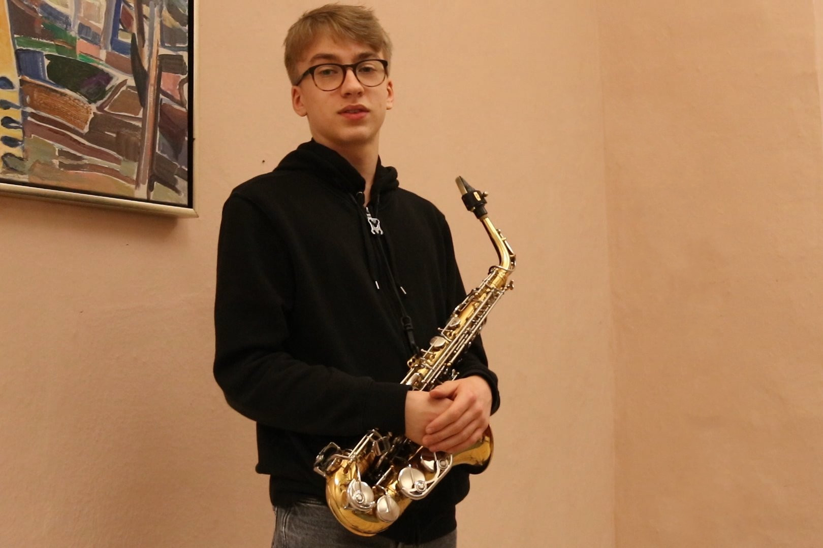 Bruno Bode am Altsaxophon